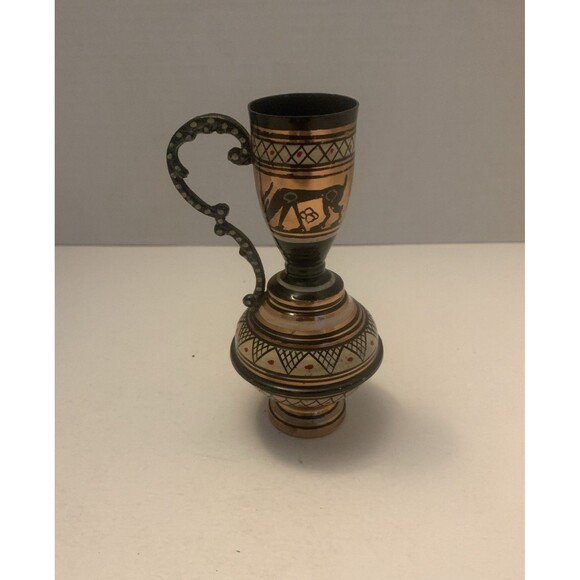 Hand Made in Greece beautiful 5” tall" vase! - Picture 3 of 9